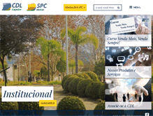Tablet Screenshot of cacador.cdl-sc.org.br